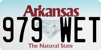 AR license plate 979WET