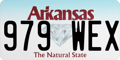 AR license plate 979WEX