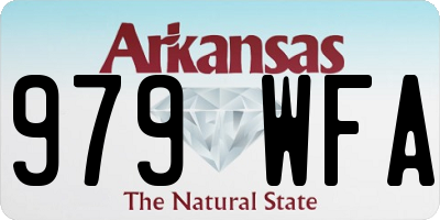 AR license plate 979WFA