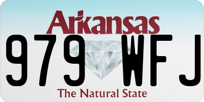 AR license plate 979WFJ