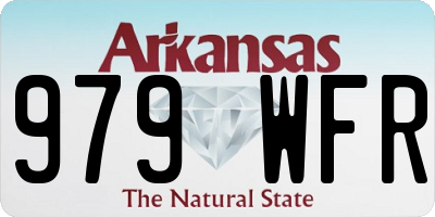 AR license plate 979WFR
