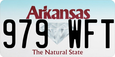 AR license plate 979WFT