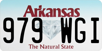 AR license plate 979WGI