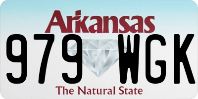 AR license plate 979WGK