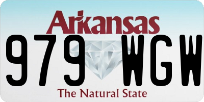 AR license plate 979WGW