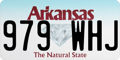 AR license plate 979WHJ