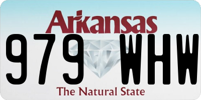 AR license plate 979WHW