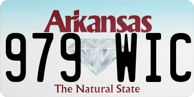 AR license plate 979WIC