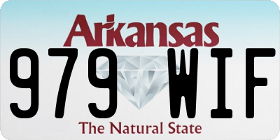 AR license plate 979WIF