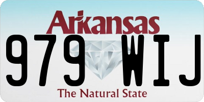 AR license plate 979WIJ
