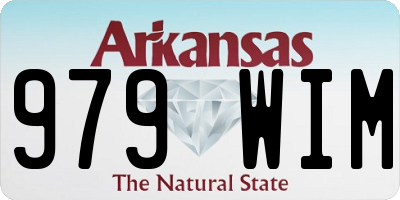 AR license plate 979WIM