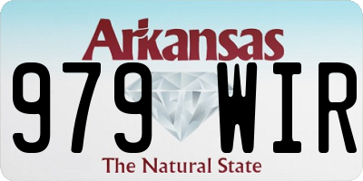 AR license plate 979WIR