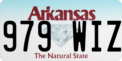 AR license plate 979WIZ