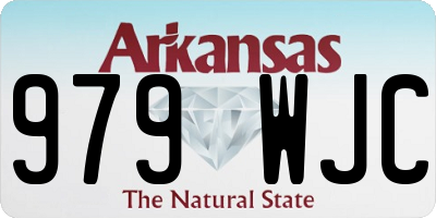 AR license plate 979WJC
