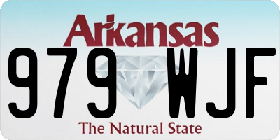 AR license plate 979WJF