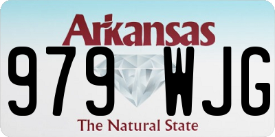 AR license plate 979WJG