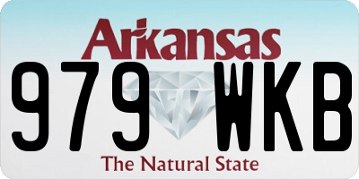 AR license plate 979WKB