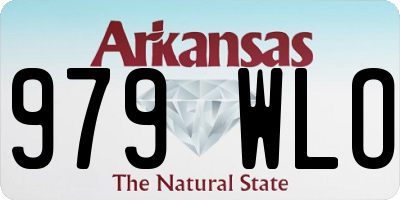 AR license plate 979WLO