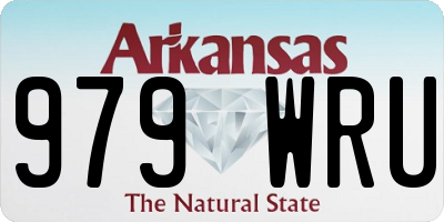 AR license plate 979WRU