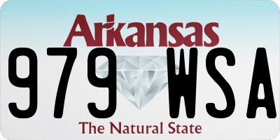 AR license plate 979WSA