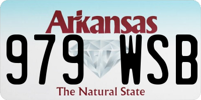 AR license plate 979WSB