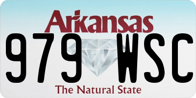 AR license plate 979WSC