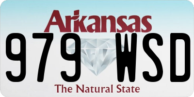 AR license plate 979WSD