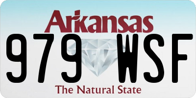 AR license plate 979WSF