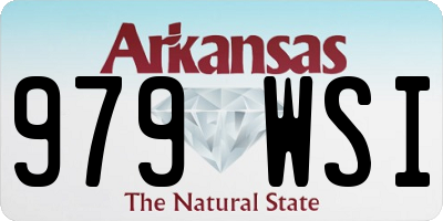 AR license plate 979WSI