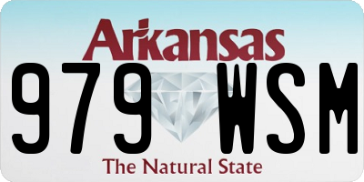AR license plate 979WSM