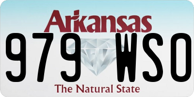 AR license plate 979WSO