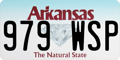AR license plate 979WSP