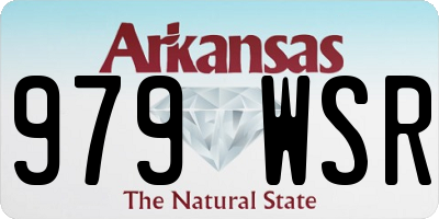 AR license plate 979WSR