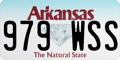 AR license plate 979WSS