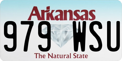 AR license plate 979WSU