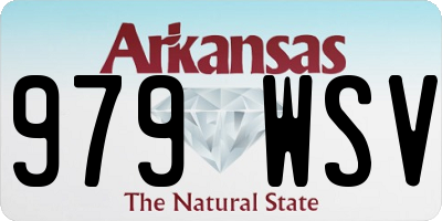 AR license plate 979WSV