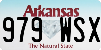 AR license plate 979WSX