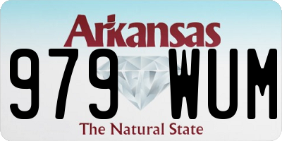 AR license plate 979WUM