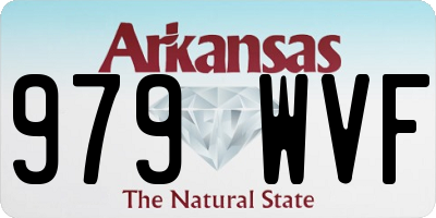 AR license plate 979WVF