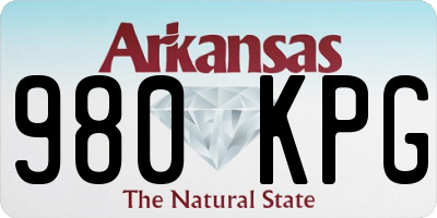 AR license plate 980KPG