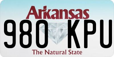 AR license plate 980KPU