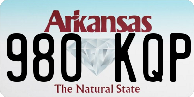 AR license plate 980KQP