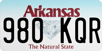 AR license plate 980KQR