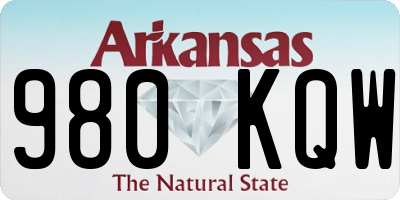 AR license plate 980KQW