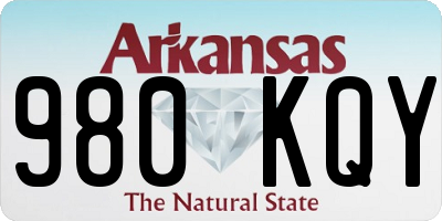 AR license plate 980KQY