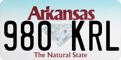 AR license plate 980KRL
