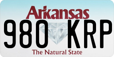 AR license plate 980KRP