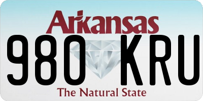 AR license plate 980KRU