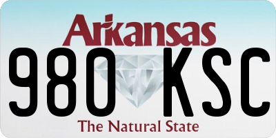 AR license plate 980KSC