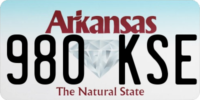 AR license plate 980KSE